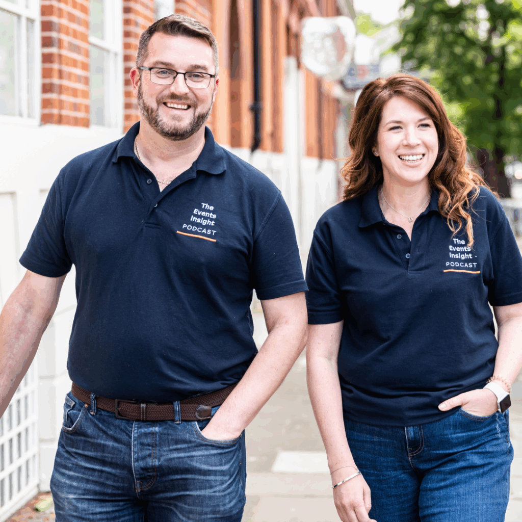 Jack Saward and Karen Edwards, host of the Events Insight Podcast