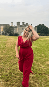 Laura, owner of Sock and Buskin 